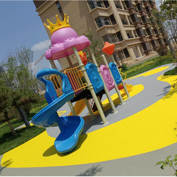 儿童游乐场塑胶地板实景图9