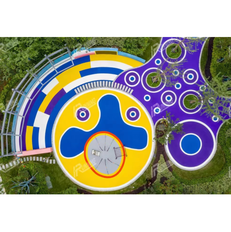 儿童游乐场塑胶地板实景图13