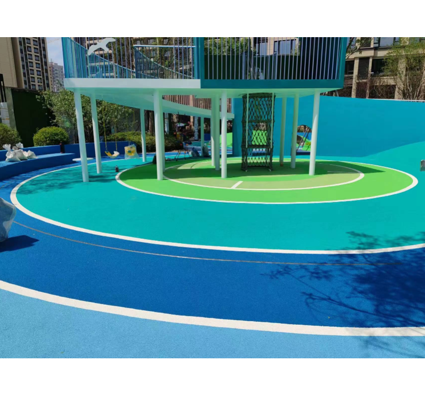 儿童游乐场塑胶地板实景图18