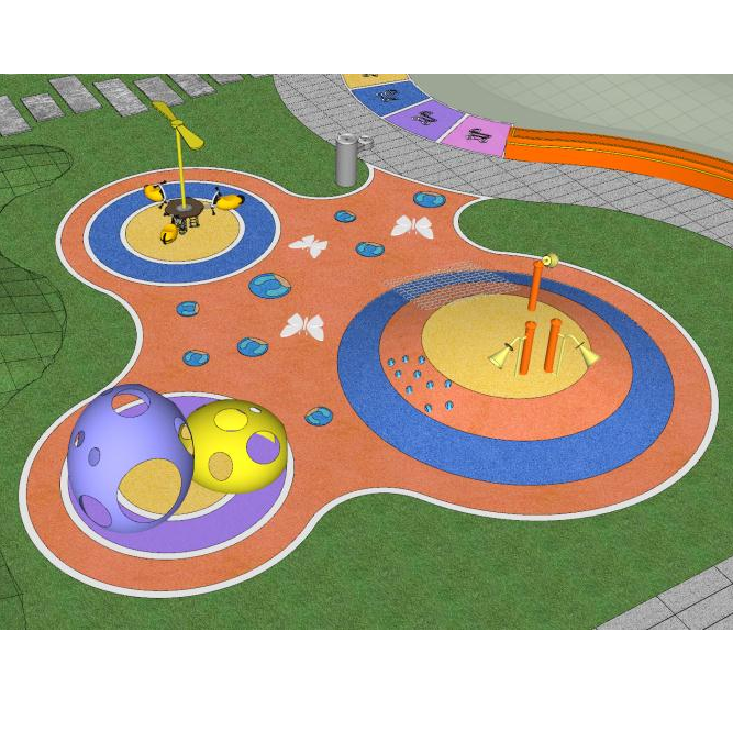 儿童游乐场塑胶地板实景图5